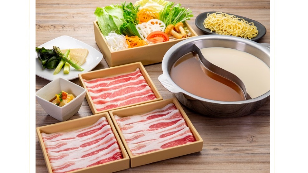 「金華豚のしゃぶしゃぶ御膳」