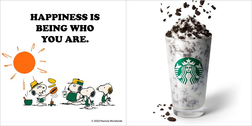 「スヌーピー バニラ クリーム フラペチーノ® with クラッシュクッキー」