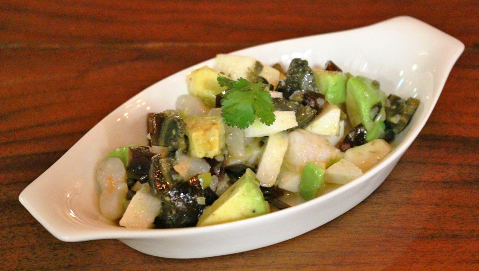 「海鮮入りピータン豆腐」