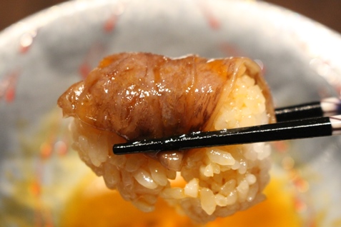 『博多小皿鉄板べっぴんしゃん』の「すき焼き」2