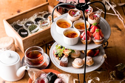 「ブラッスリーカフェ ルコンテ」のランチ・アフタヌーンティー例