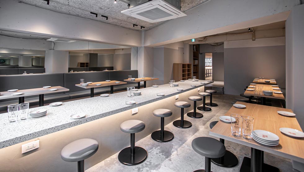 店舗のアイコンは3種類。「阿弥陀如来」と「金剛力士」が、料理や飲物を持っている特徴的なアイコンです。