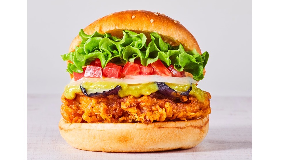 「パクチーチキンバーガー グリーンカレー」リーフレタス