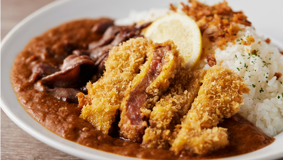 「俺の牛タンカレー食ってみな。」の「牛タンカツカレー」