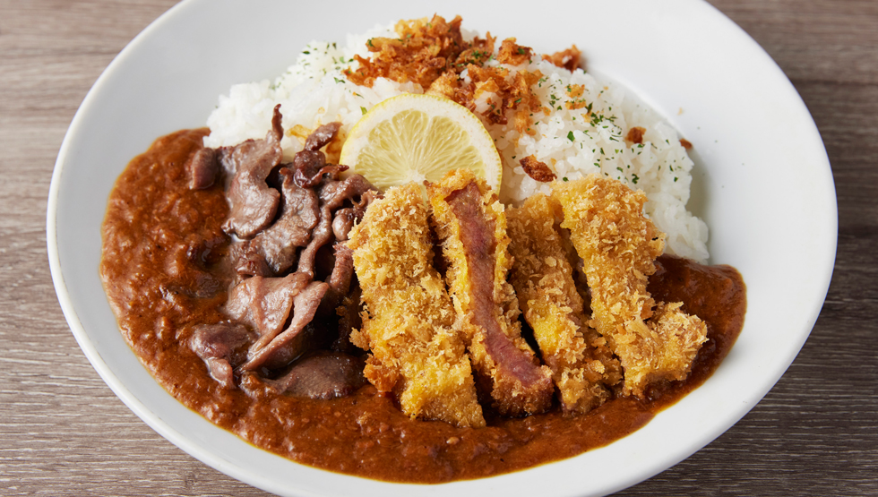 「俺の牛タンカレー食ってみな。」の「牛タンカツカレー」