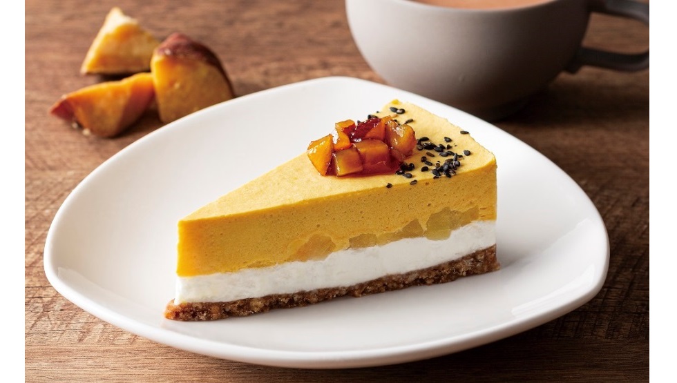 「なめらかお芋とりんごのムースケーキ」