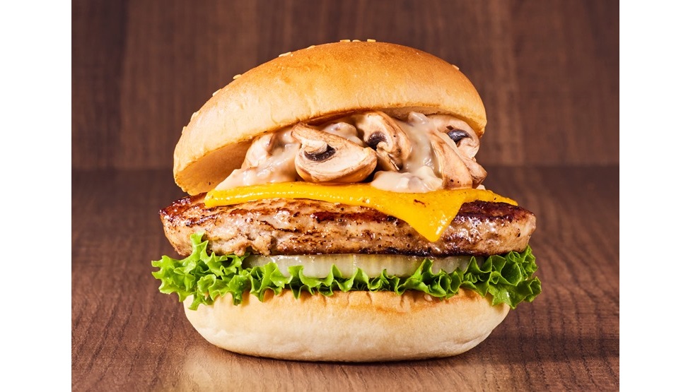 「マッシュルームチーズバーガー ～ポルチーニクリームソース～」