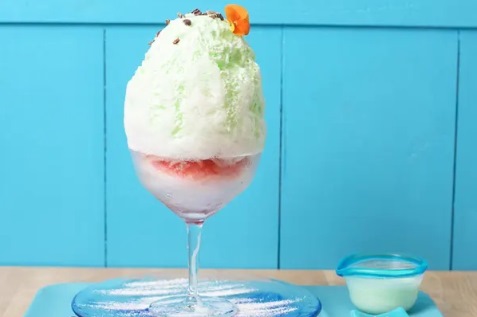 マカデミアグラスホッパーかき氷