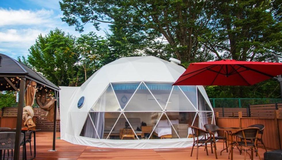 『Gramercy Village 山中湖 Glamping&Sauna』の施設内