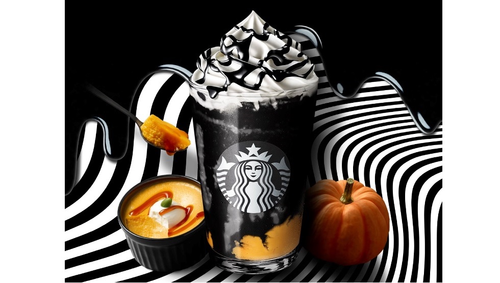 真っ黒に覆われた怪しげなフラペ！スタバ「Booooo フラペチーノ®」10/11より発売