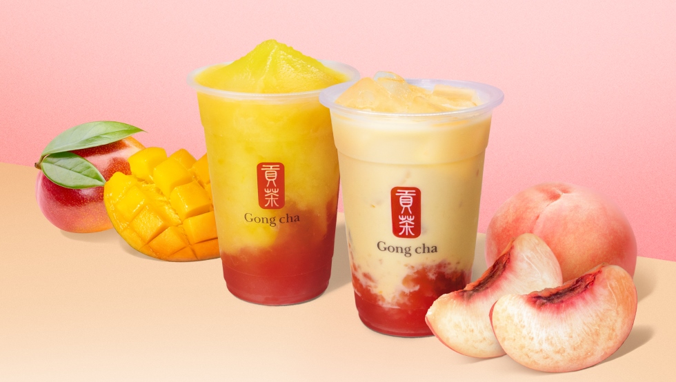 『Gong cha』「マンゴーピーチ ミルクティー」10/12より発売