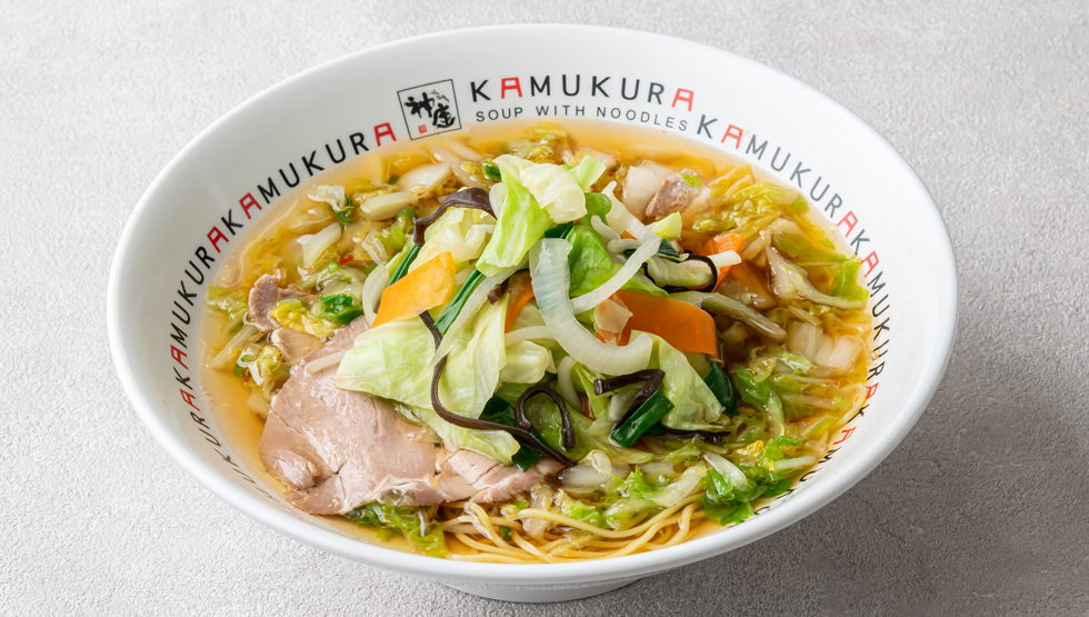 『どうとんぼり神座』の「野菜いっぱいラーメン」