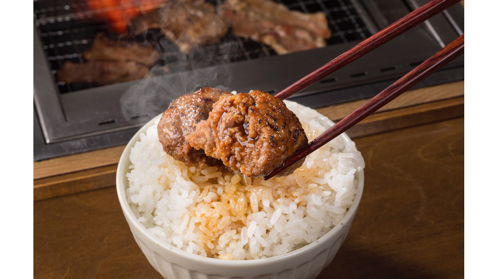 『焼肉ライク』の「直火焼きハンバーグ」イメージ