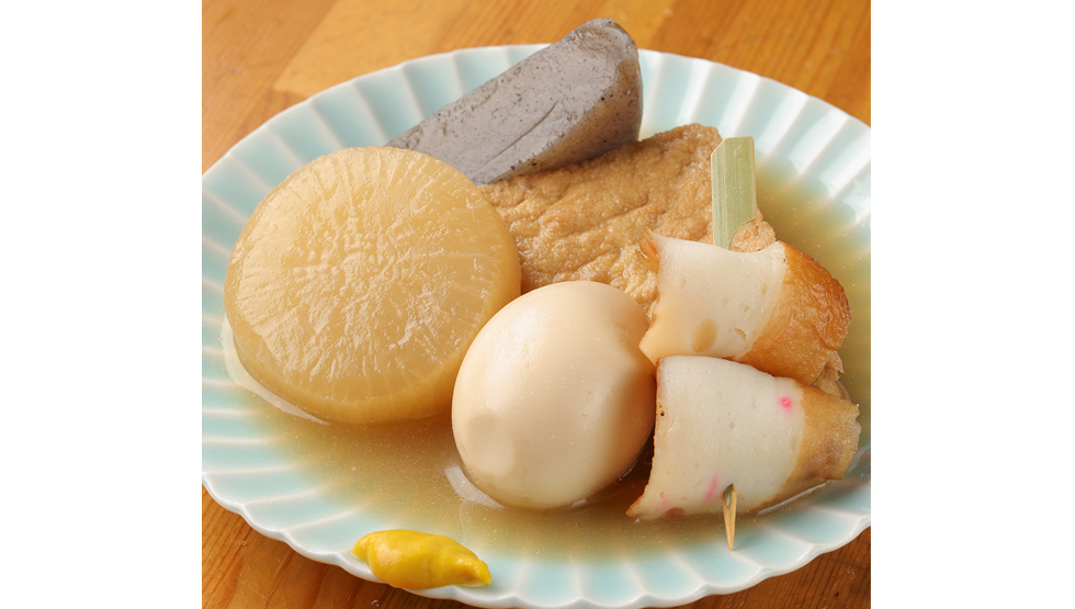 『釣宿酒場 マヅメ 野毛本店』の「貝出汁おでん5種盛合せ」
