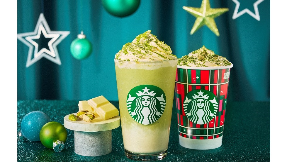 スタバ・ホリデーシーズン第2弾！「メルティホワイト ピスタチオ フラペチーノ®」11/29より発売