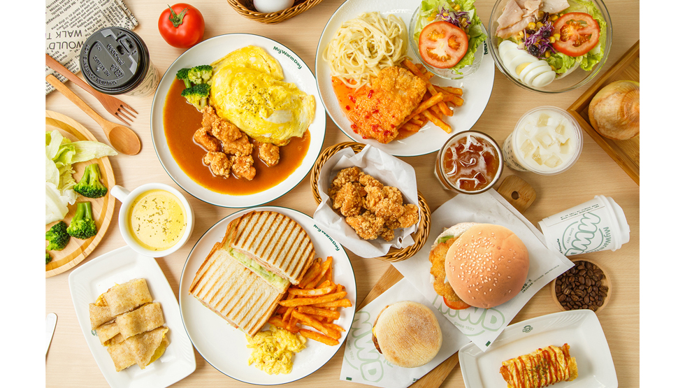 台湾の朝食ブランド『麥味登(マイウェイダン)』料理イメージ