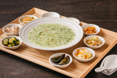 「台湾料理ファンズ円山」のランチメニュー「季節の中華粥」