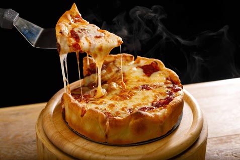 『BUTCHER REPUBLIC SENDAI CHICAGO PIZZA ＆ BEER』の「シカゴピザ」