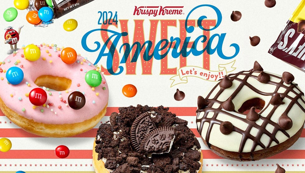 HERSHEY’SやOREOとコラボ！ クリスピー・クリーム・ドーナツ『Sweet America 2024』3/1より期間限定発売！