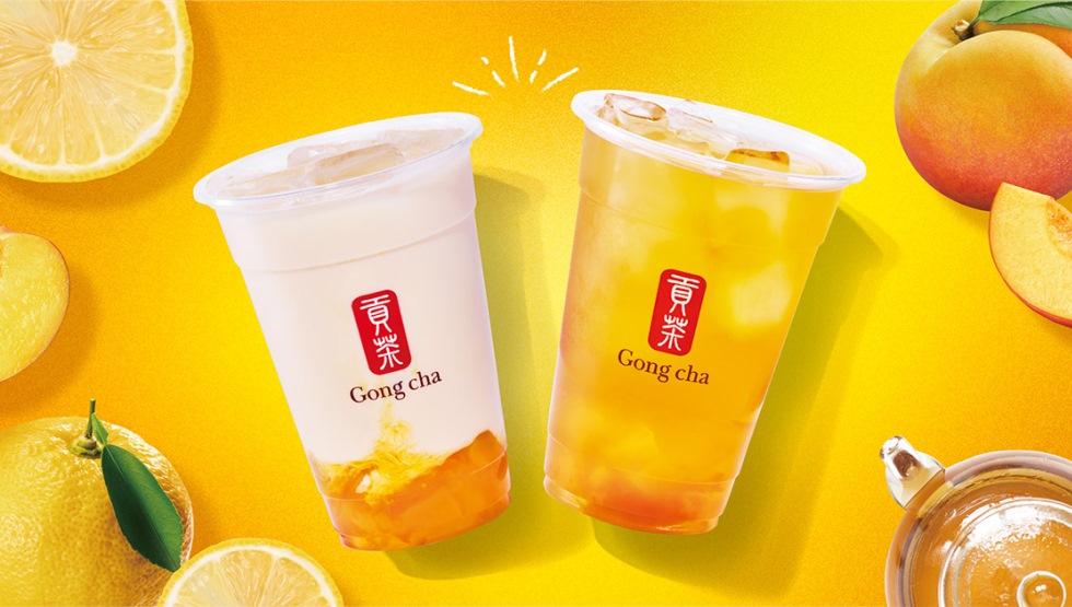 『Gong Cha』「ゆずピーチ阿里山 ミルクティー／ティーエード」期間限定発売