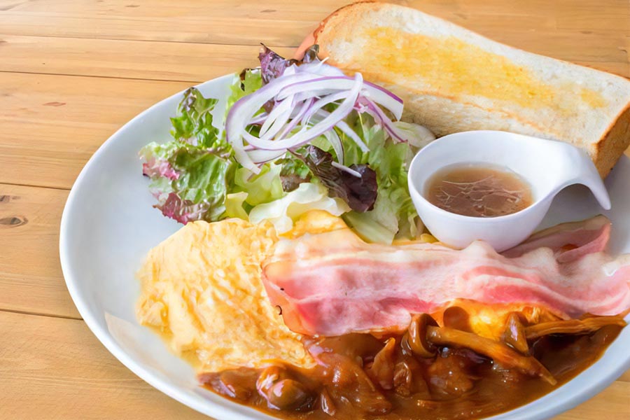 『高倉町珈琲 河内長野店』の「スクランブルエッグ」