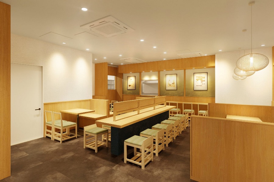 『驛釜きしめん 太閤通り店』内観