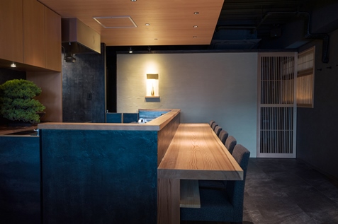 『Juan Bowl & Tea』のカウンター