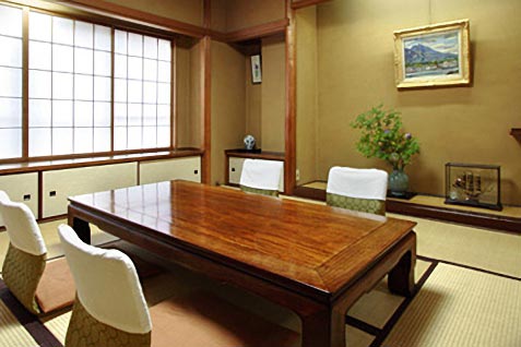 『利久庵』の店内