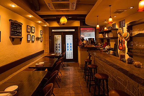 『vino e IL raccolta』の店内