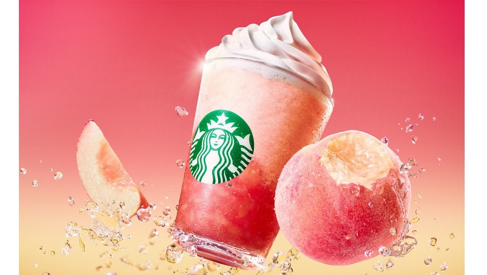 スタバ「ラブ ＆ ピーチ フラペチーノ®」