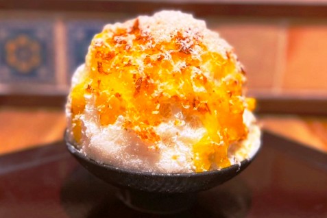 「夏みかんレアチーズパイ」
