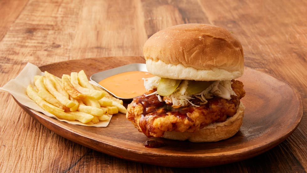 『Hangry Joe’s –Tokyo-（ハングリィジョーズ トウキョウ）』の「ハングリィテリヤキバーガー」