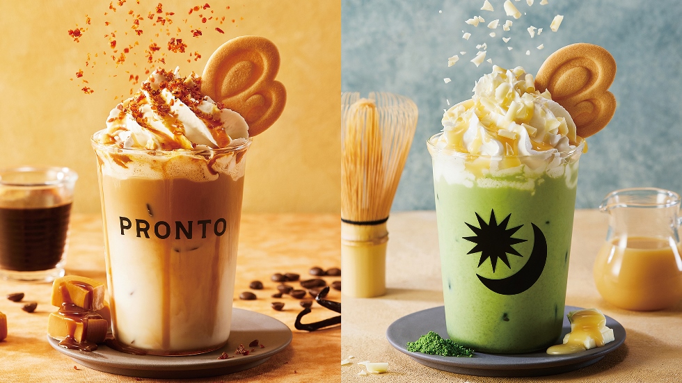 『PRONTO』パフェをイメージした『Pラテ』！「ビターキャラメルラテ」「抹茶ホワイトモカ」登場！