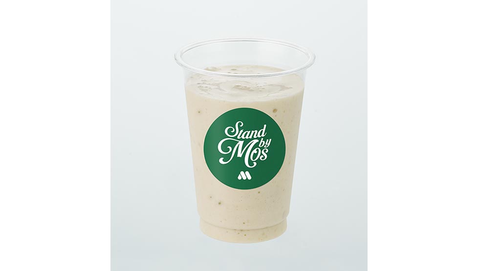 『Stand by Mos（スタンドバイモス）東武池袋駅店』の「こっくりスイートなモスバナナミルクスムージー」