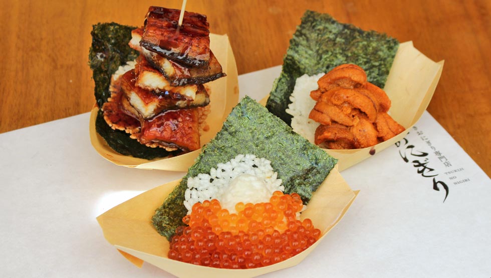 羽根つき焼きおにぎり専門店『築地のにぎり』場外市場に9/18誕生
