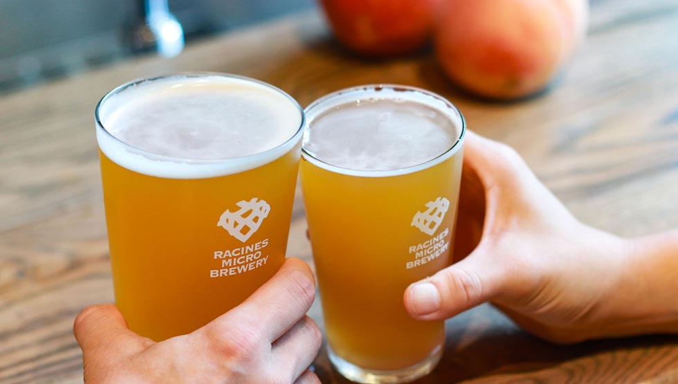 『RACINES』の「桃ビール」