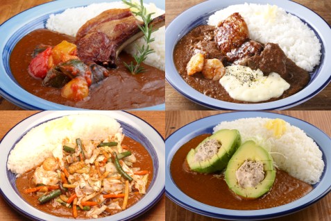 「もうやんカレー 西新宿ダイニング店」のカレーランチ例