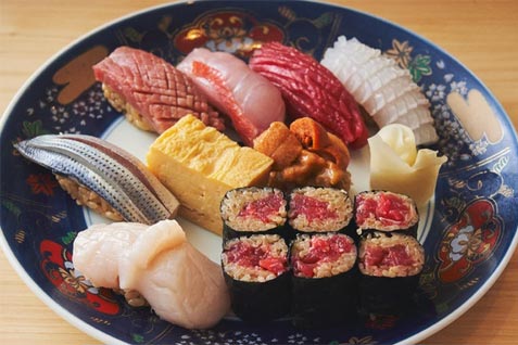 『すし 其一』の「寿司」