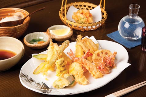 『日本橋天ぷら魚新』の「天ぷら」