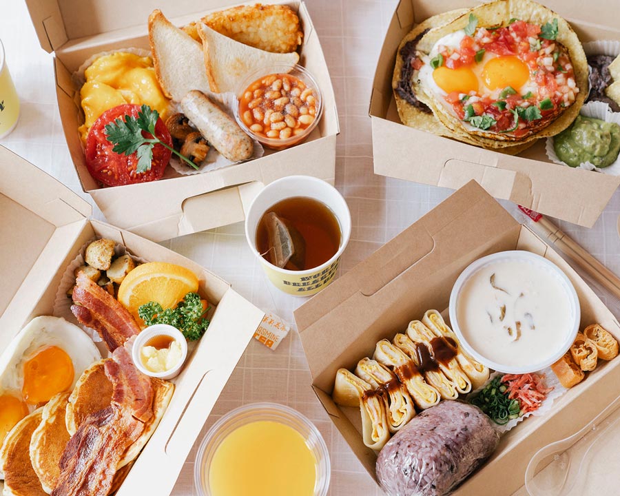 「TASTE THE WORLD」のテイクアウト例