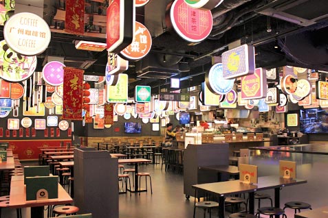 『シンバシyokocho 亜細亜 ～ASIA～』の店内