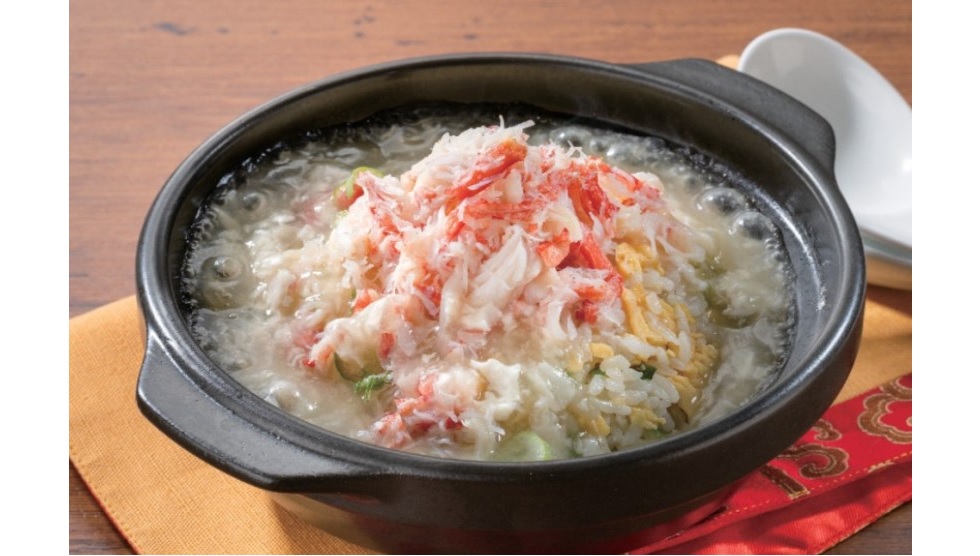 「本ずわい蟹あんかけチャーハン」