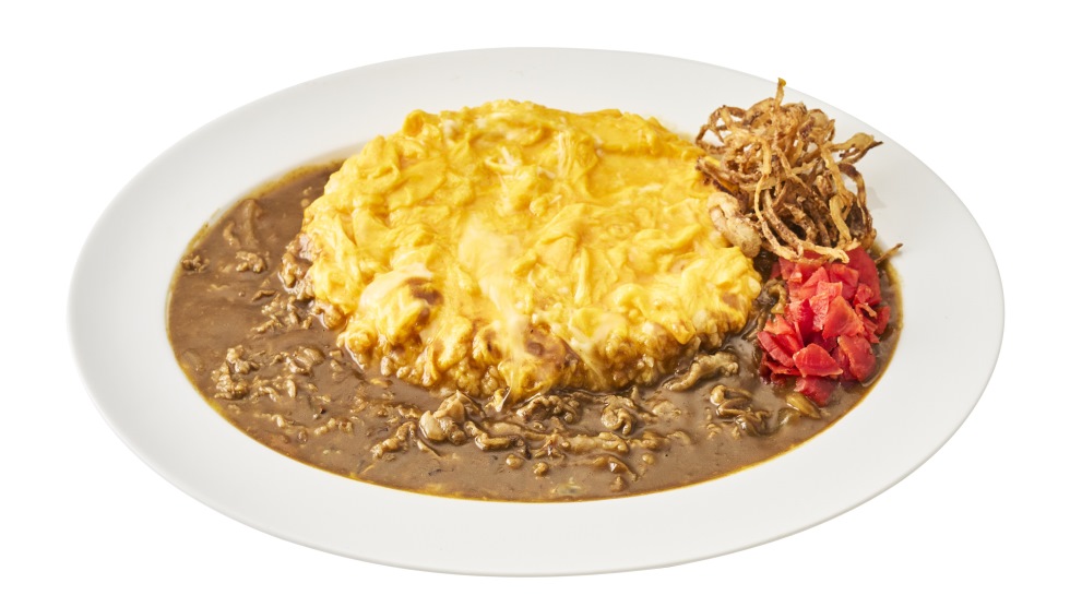 「オム玉ビーフカレー」