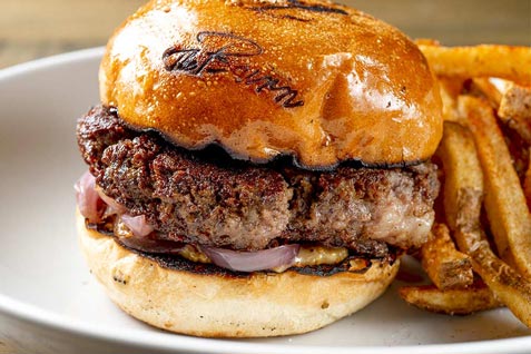 『The Burn（ザ バーン）』の「黒毛和牛のハンバーガー」
