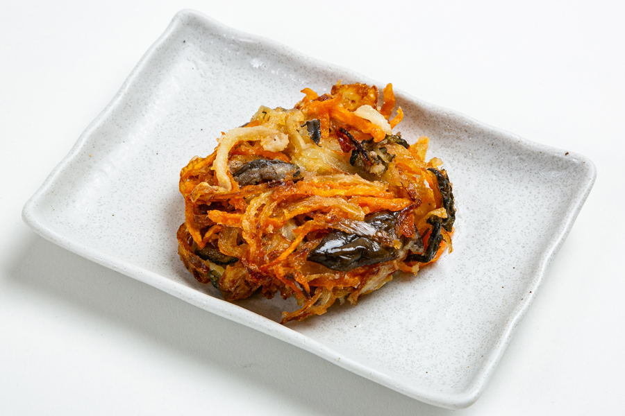 『つけものダイニングおぎひろ家』の「しば漬けかき揚げ」