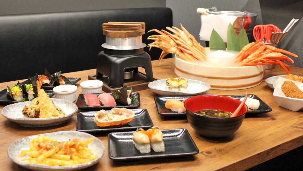 「蟹」「寿司」食べ放題専門店！『かにざんまい 新宿店』西新宿に12/3誕生！