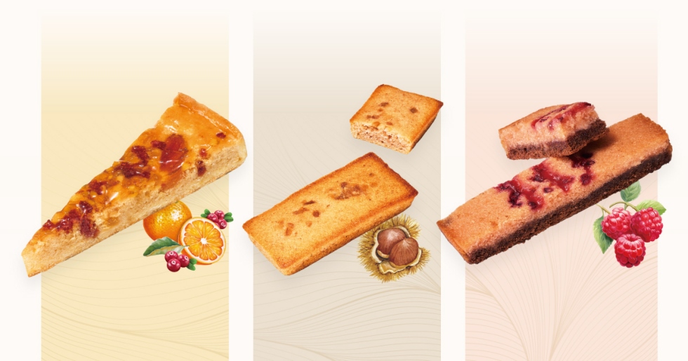 素材や食感の異なる焼菓子3種も登場