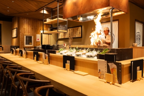 『お魚総本家 立川店』店内