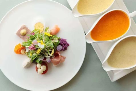 『レストラン ア ビエント』のフランス料理
