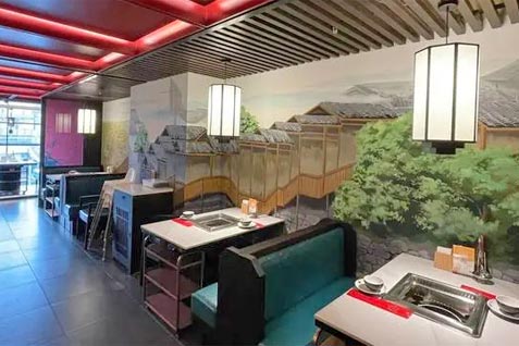 『山城辣妹子 重慶火鍋 上野店』の店内